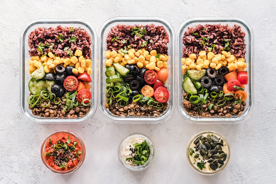 Meal prep glass container